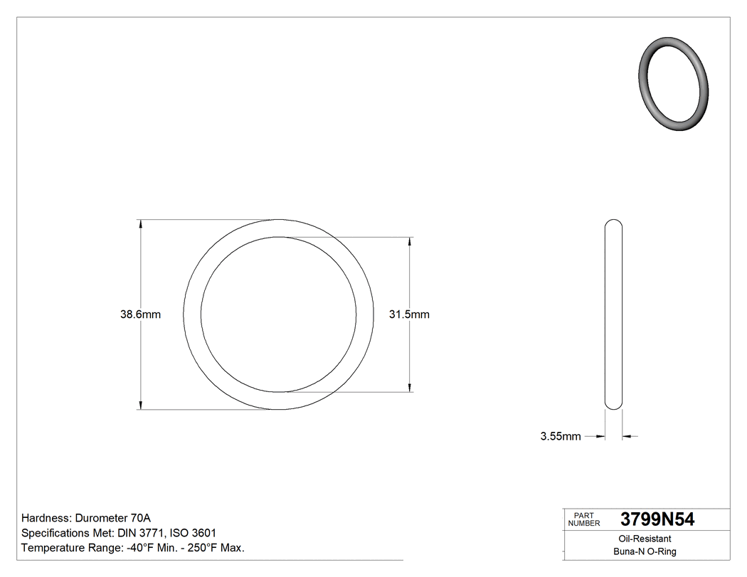 Technical drawing - 3799N54